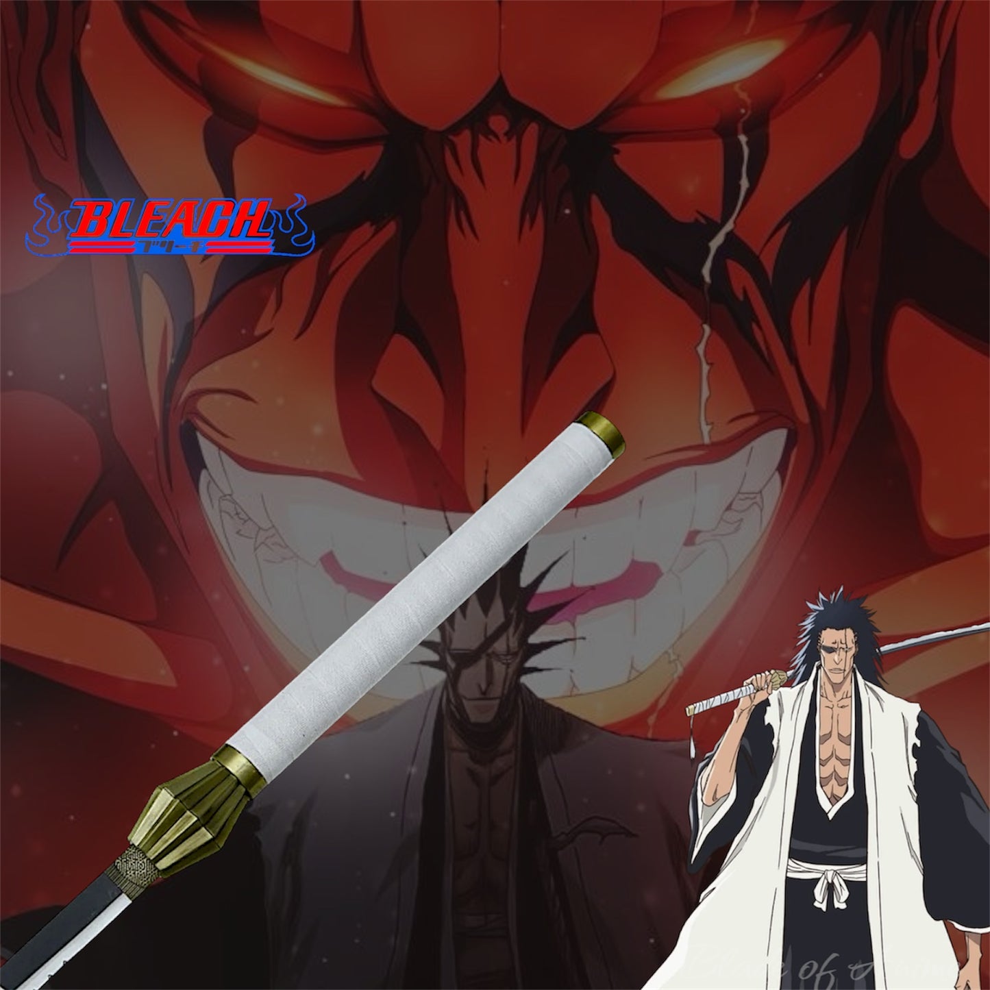 Kenpachi Zaraki Nozarashi stainless steel katana