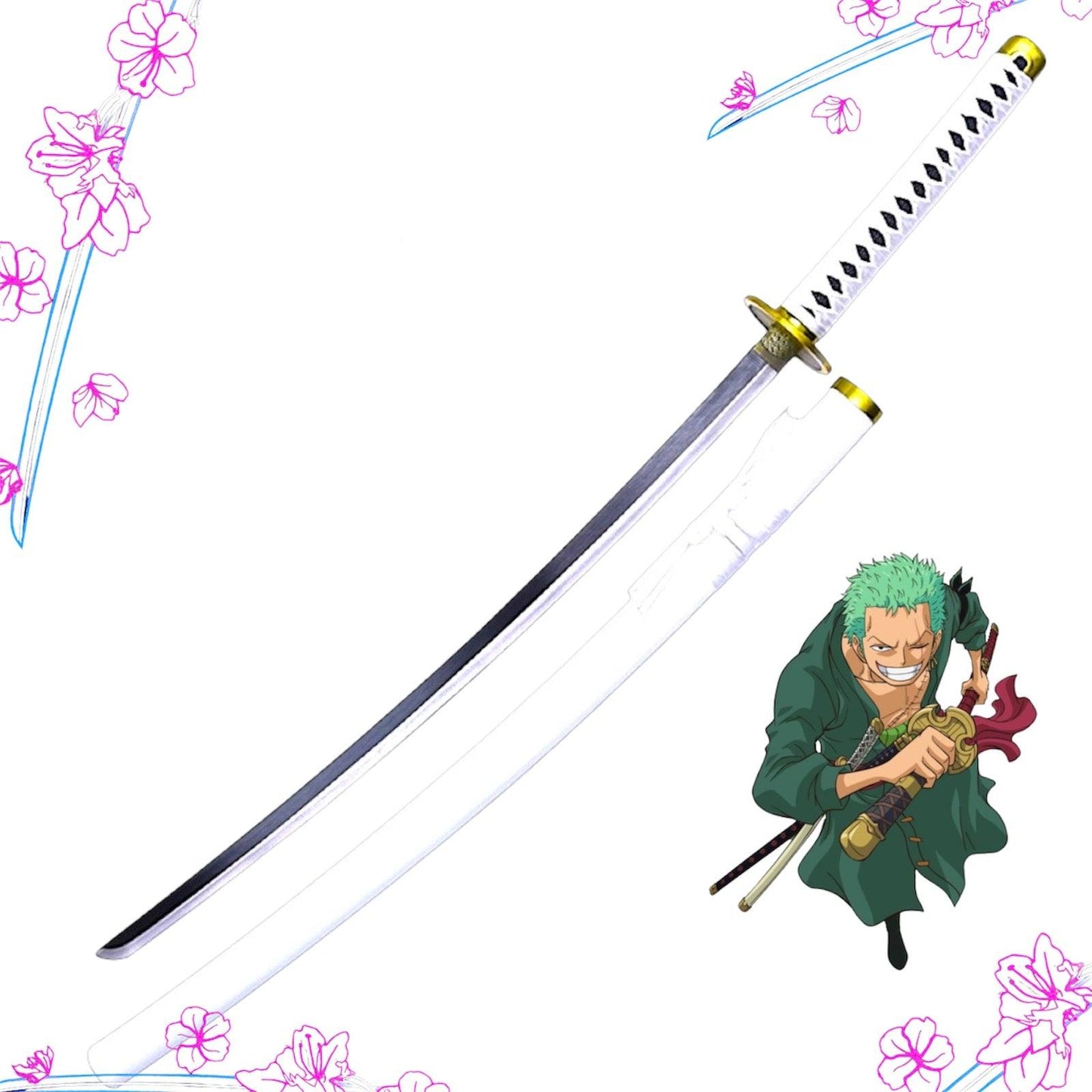 Roronoa Zoro Wado Ichimonji Katana - Blade of Anime
