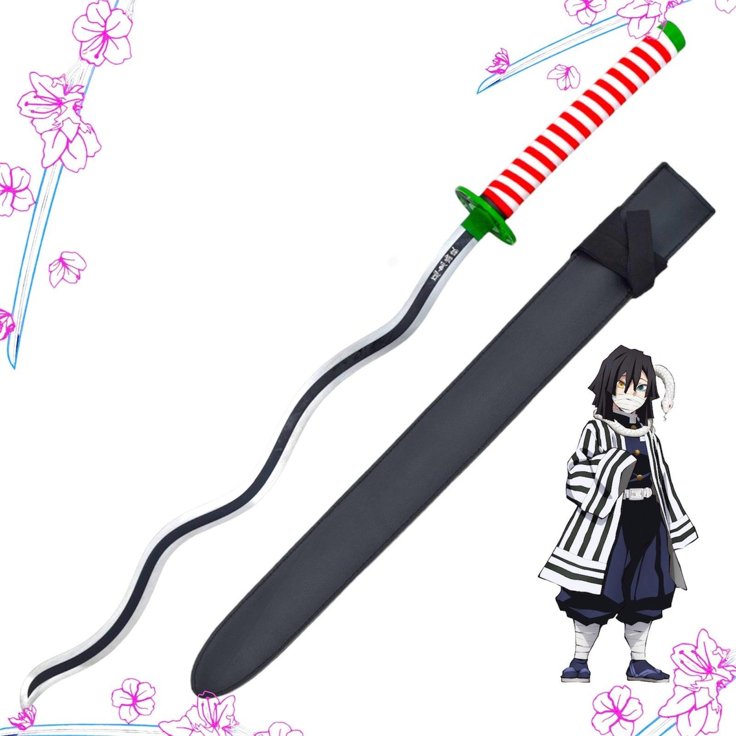 Obanai Iguro Katana - Blade of Anime
