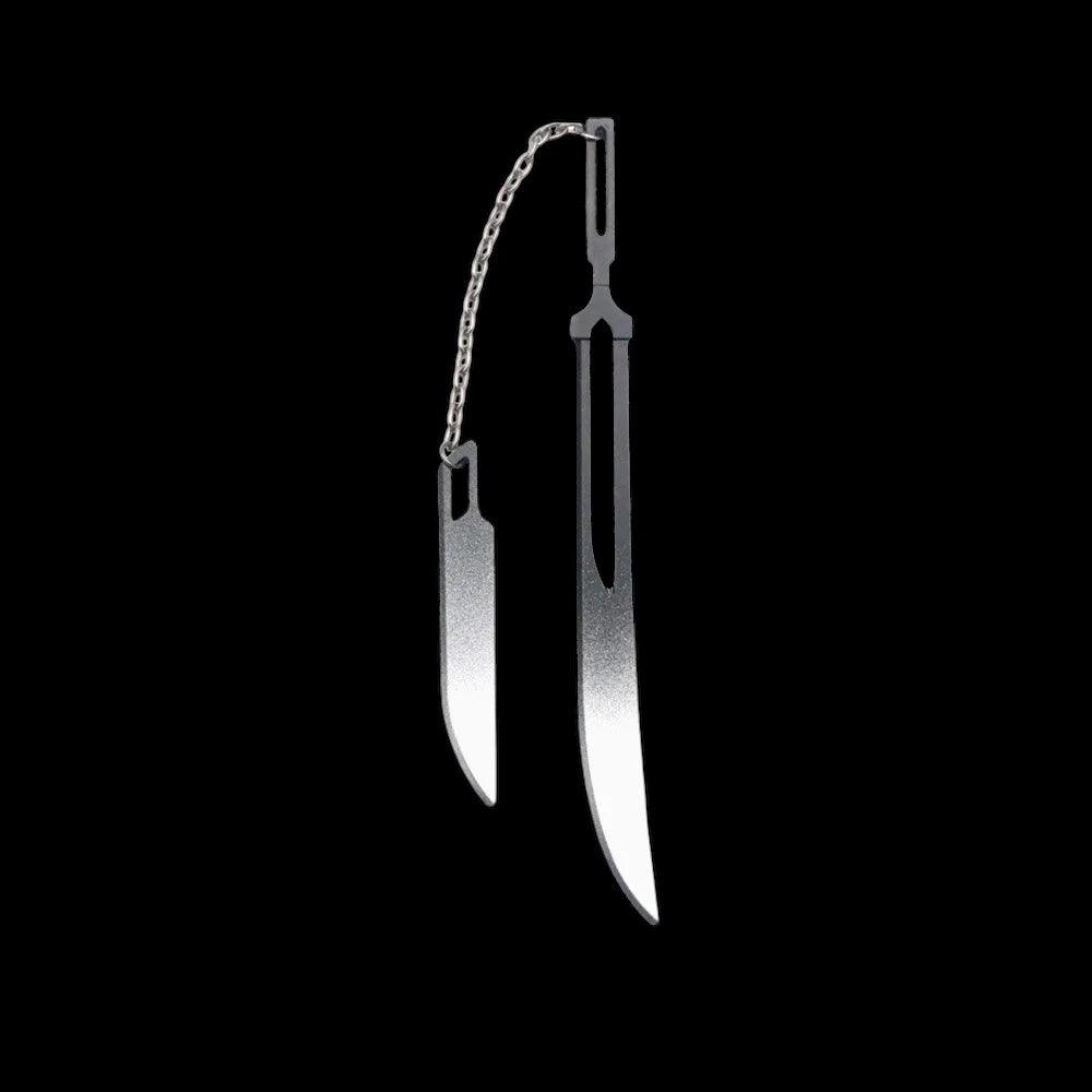 Ichigo Kurosaki Zangetsu Doppel Katana-Schlüsselanhänger - Blade of Anime