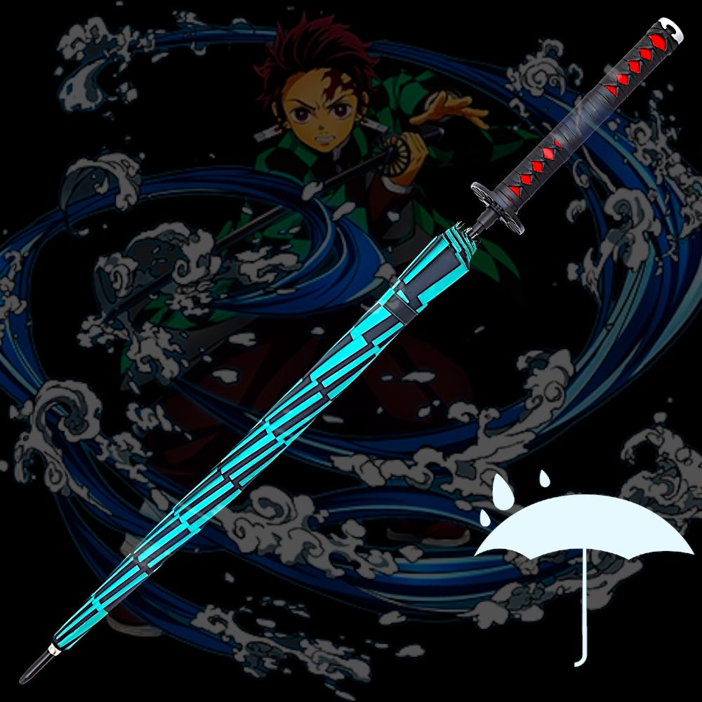 Tanjiro Kamado Umbrella Katana - Water Breathing