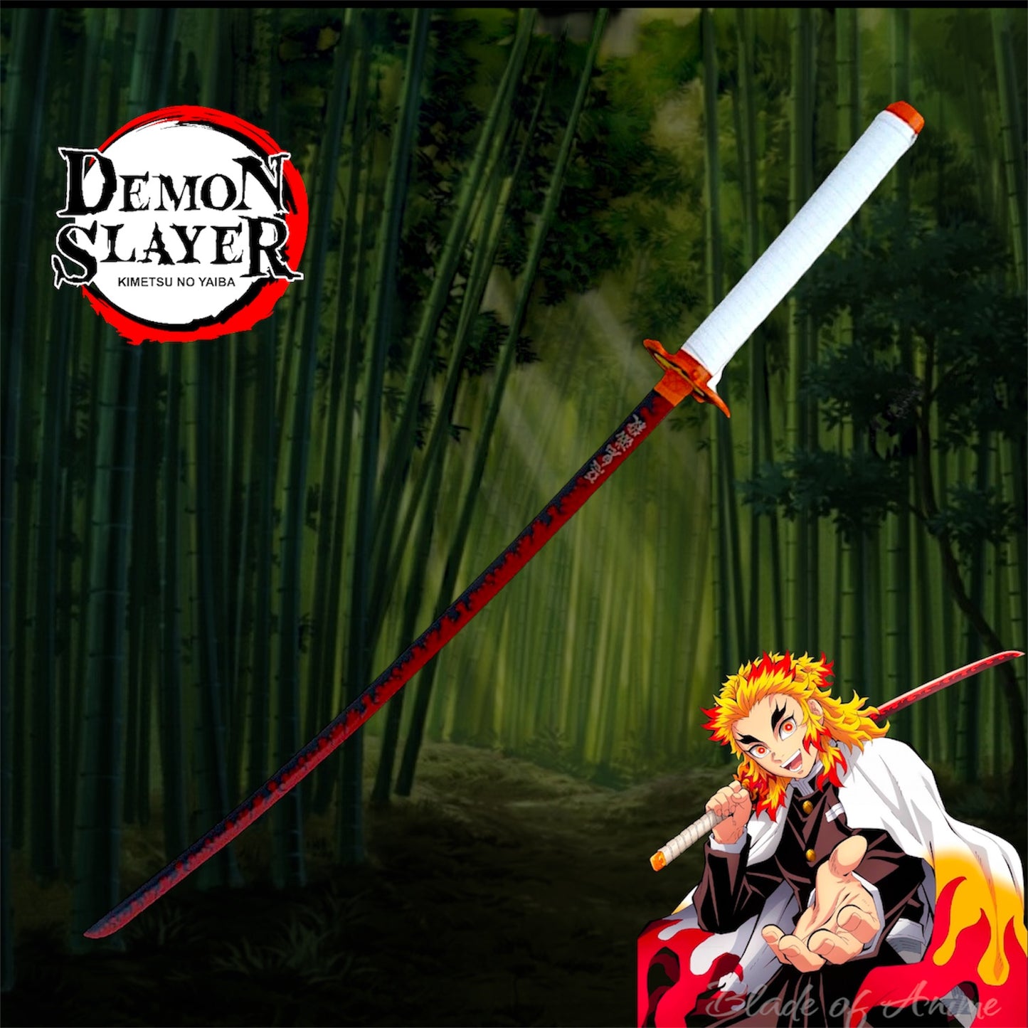 Kyōjurō Rengoku bamboo katana