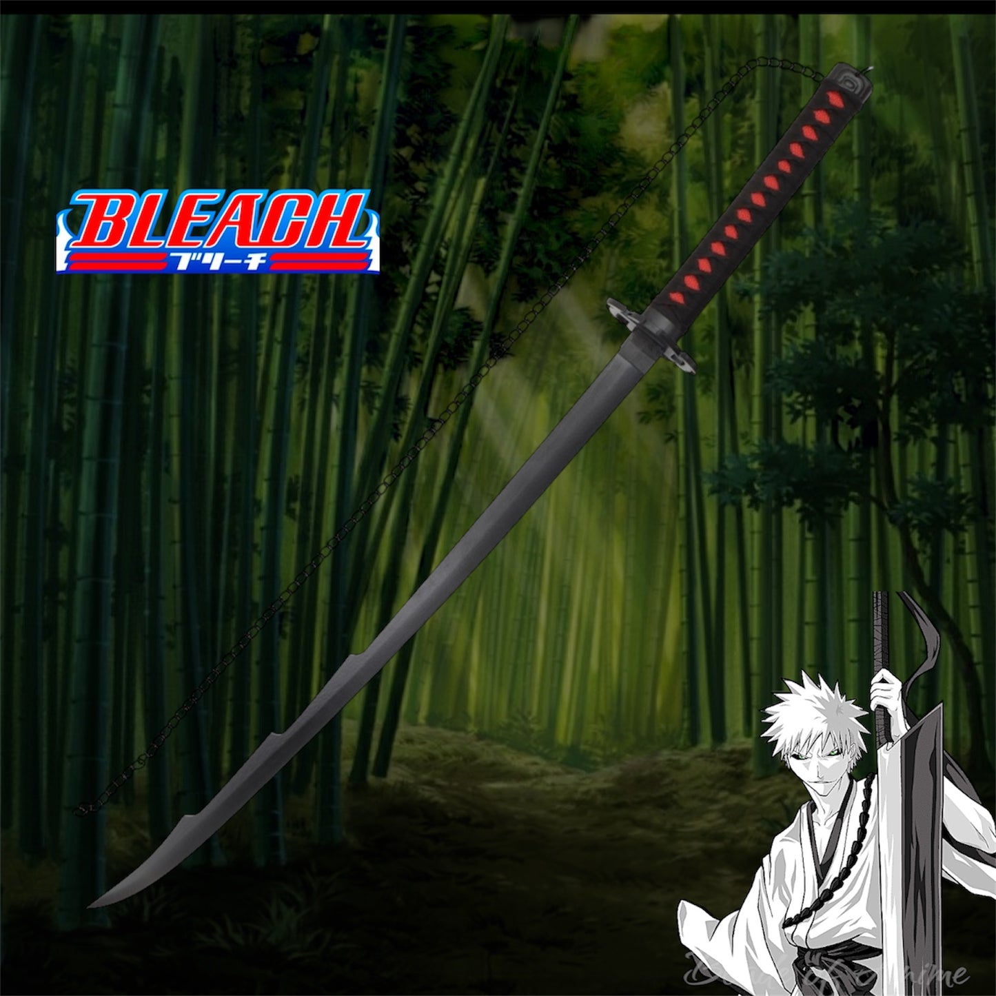 Ichigo Kurosaki Tensa Zangetsu New Version Bamboo Katana