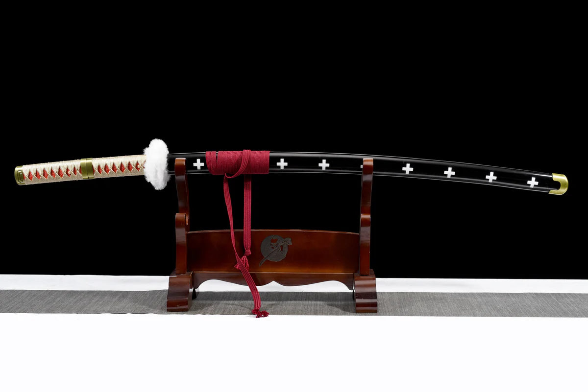 Trafalgar D. Water Law Kikoku Stainless Steel Katana - Gold Long Version