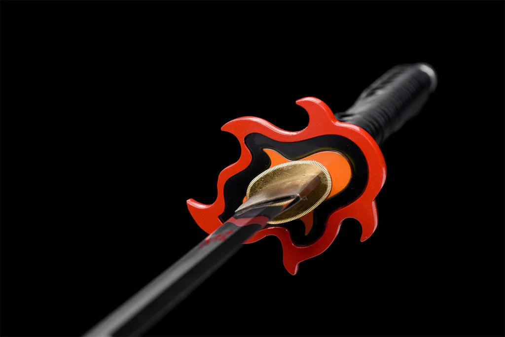 Tanjiro Kamado Stainless Steel Katana - Fire Breathing