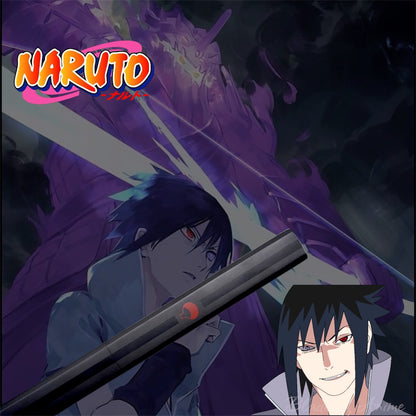 Sasuke Uchiha Edelstahl-Katana - Schwarz