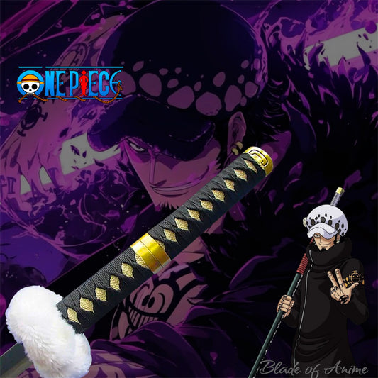 Trafalgar D. Water Law Kikoku Stainless Steel Katana - Black