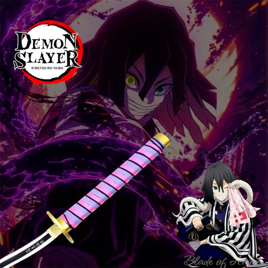 Obanai Iguro Stainless Steel Katana - Purple