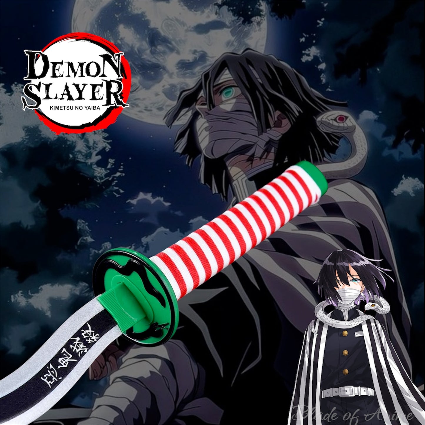 Obanai Iguro Edelstahl-Katana
