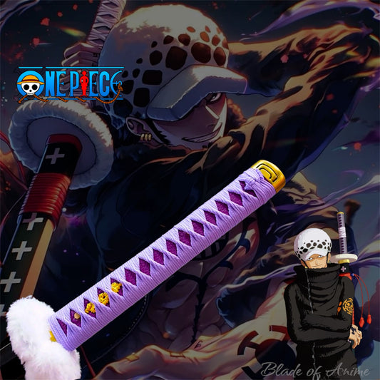 Trafalgar D. Water Law Kikoku Stainless Steel Katana - Purple Long Version