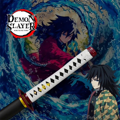 Giyu Tomioka Edelstahl-Katana - Weiß