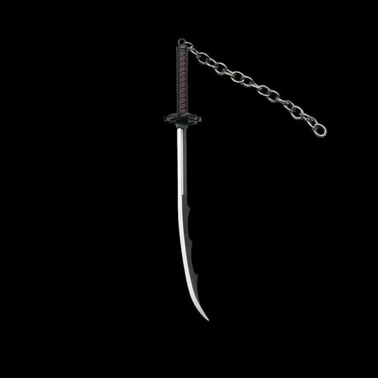 Ichigo Kurosaki Tensa Zangetsu Neuversion Katana-Schlüsselanhänger - Blade of Anime