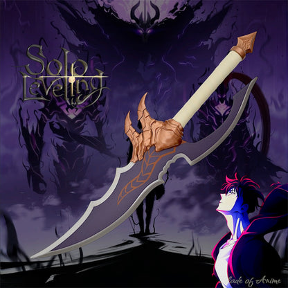 Sung Jin-woo Kasaka's Venom Fang Edelstahl-Dolch mit Ständer