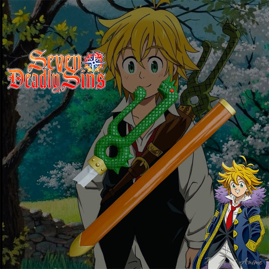 Meliodas Dragon Handle Broken Sword Edelstahl-Schwert