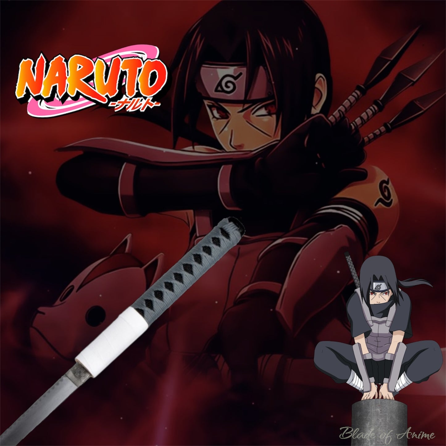 Kakashi Hatake Edelstahl-Katana - Silber