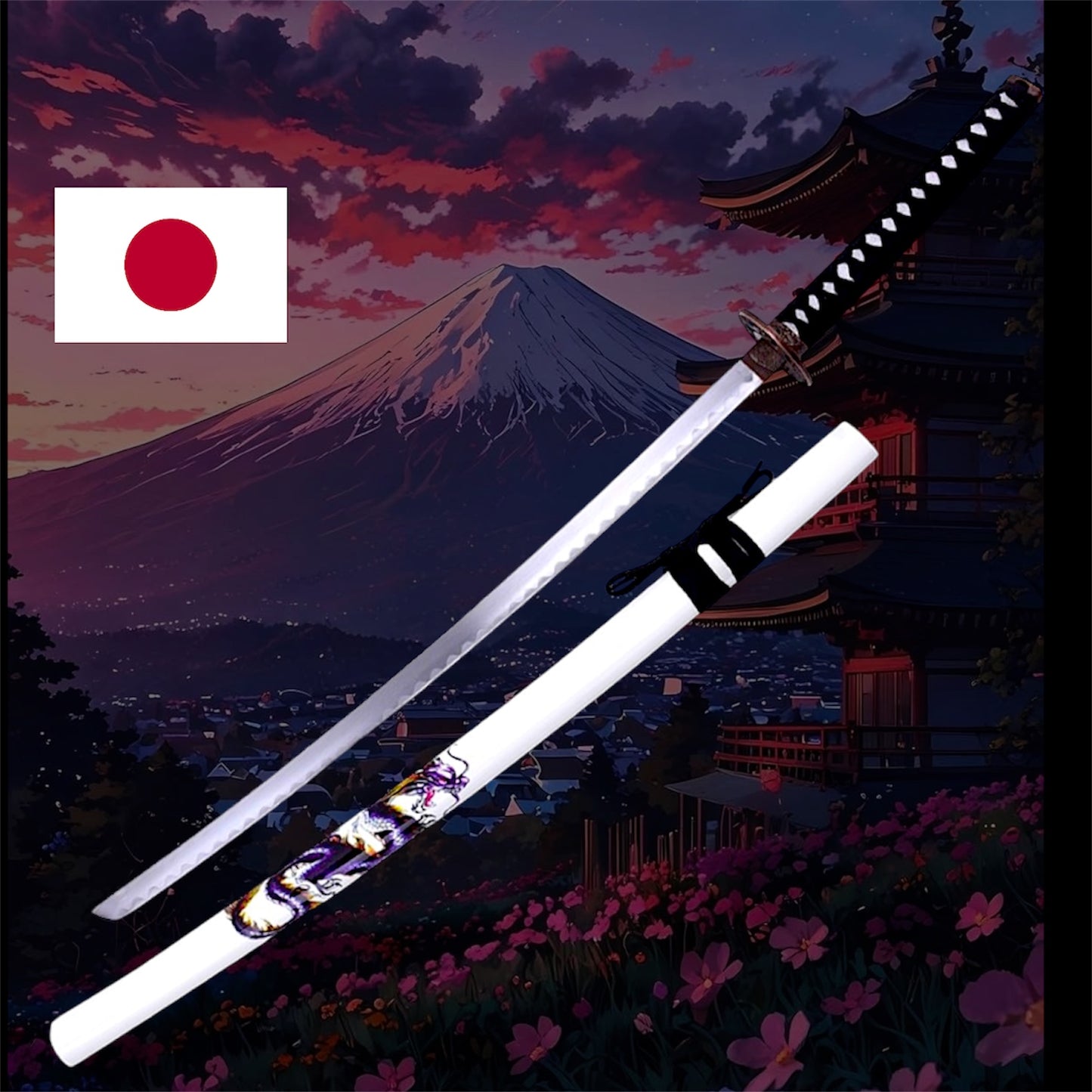 Katana in acciaio inossidabile Tanjiro Kamado - Sputafuoco