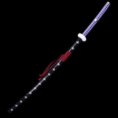 Trafalgar D. Water Law Kikoku Edelstahl-Katana - Lila Langversion