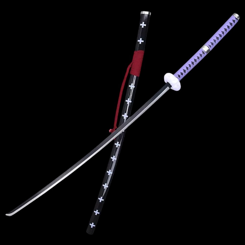 Trafalgar D. Water Law Kikoku Edelstahl-Katana - Lila Langversion