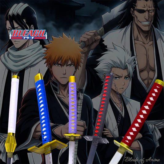 Ensemble Katana complet Bleach – Ichigo, Aizen, Kenpachi, Rukia, Renji