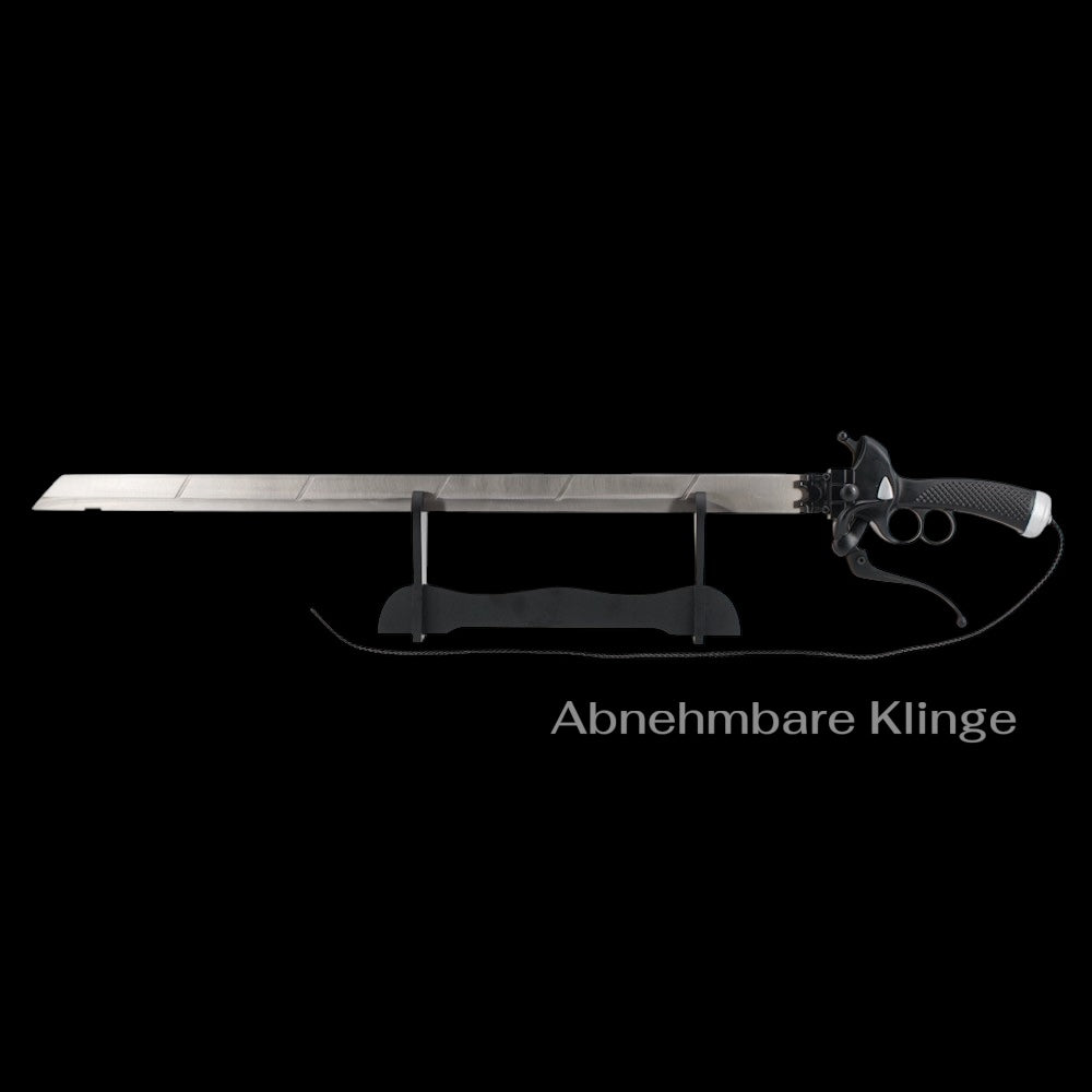 Attack on Titan 3D-Manöver-Apparat Edelstahl-Schwert mit Katana Ständer