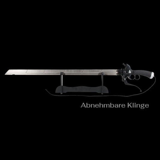 Attack on Titan 3D-Manöver-Apparat Edelstahl-Schwert mit Katana Ständer