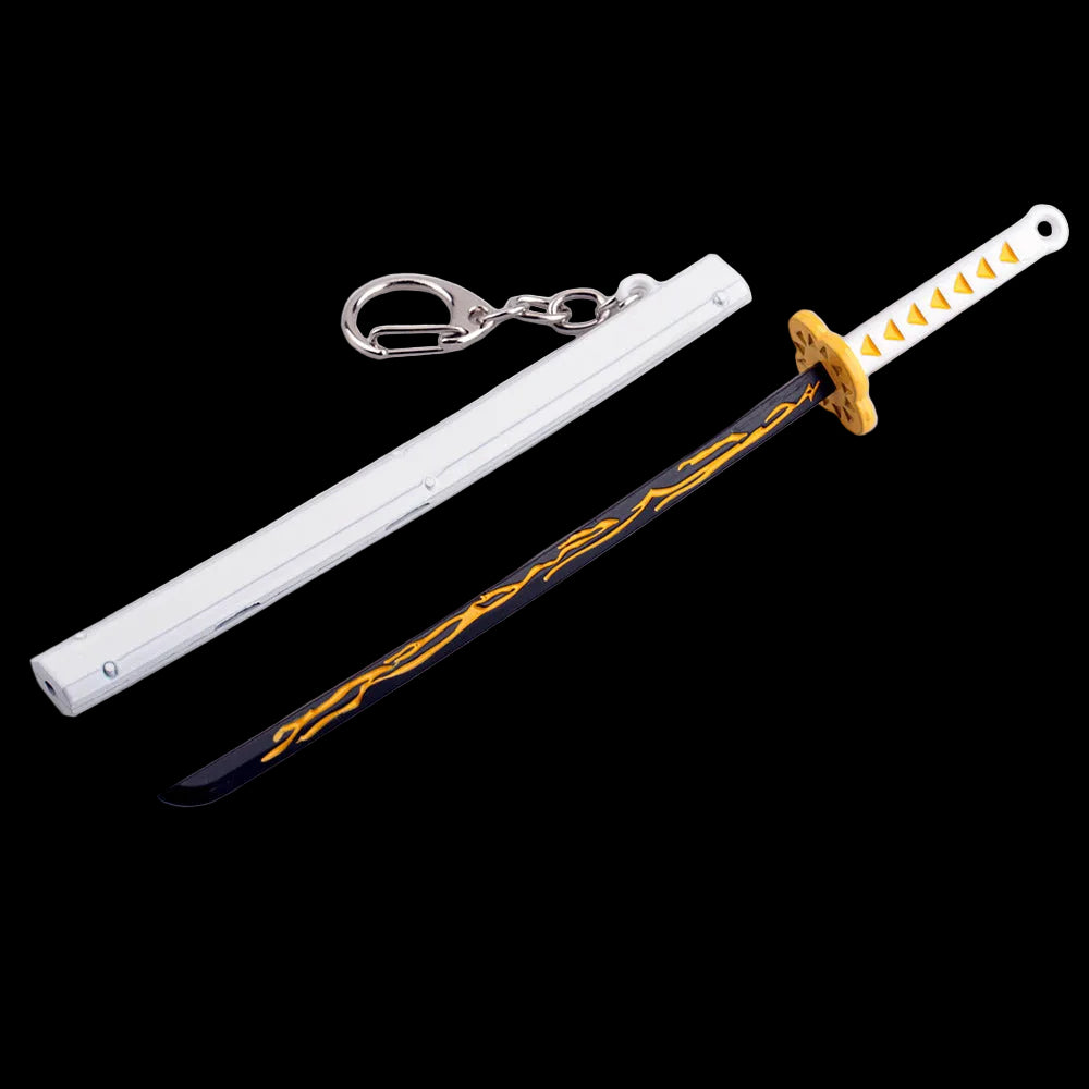 Tanjiro Kamado Fire Breathing Katana Keychain