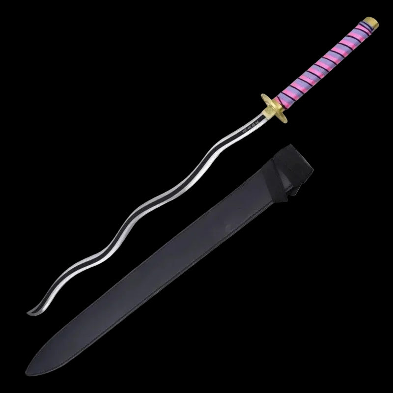 Obanai Iguro Stainless Steel Katana - Purple