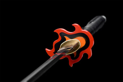 Tanjiro Kamado Stainless Steel Katana - Fire Breathing