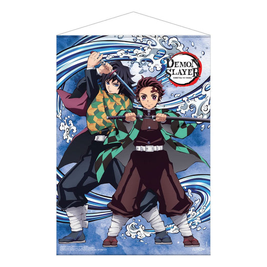 Demon Slayer - Kimetsu no Yaiba Wandrolle Tanjiro Kamado und Giyu Tomioka 50 x 70 cm